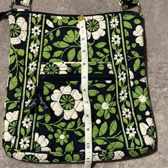 Vera Bradley -Navy Green White -Floral Nightingale -Crossbody Shoulder Bag Purse - Picture 14 of 16